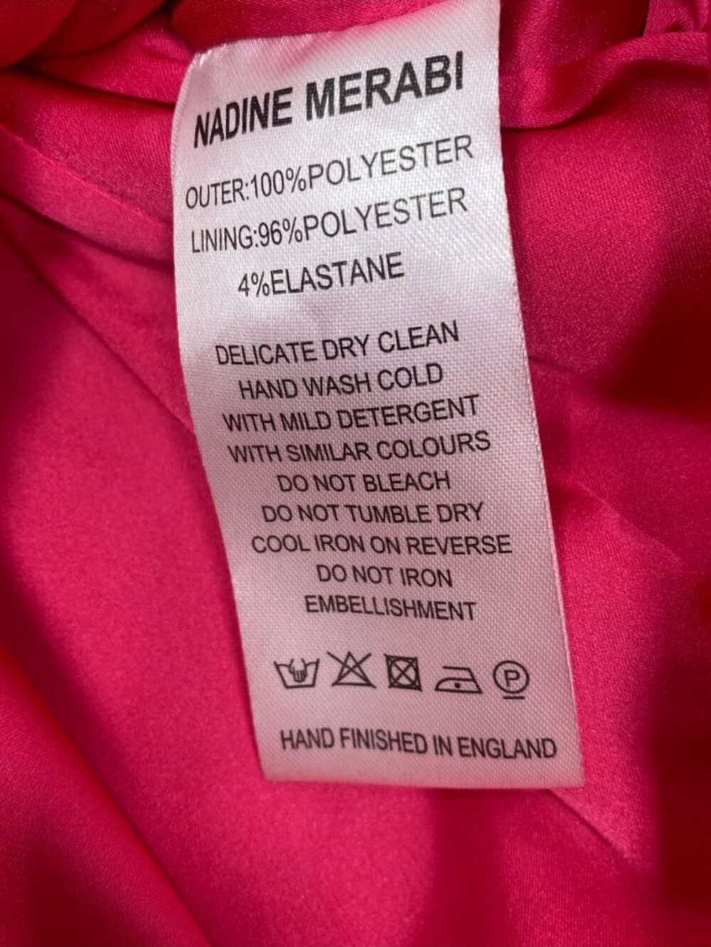 Nadine Merabi Celina Hot Pink Sequin Draped Mini Dress S/M - Picture 13 of 14